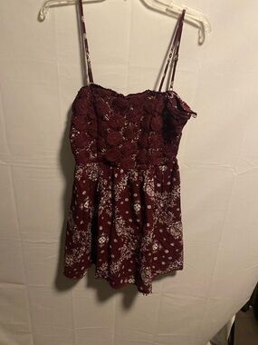 Forever 21 Maroon Paisley Sundress